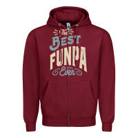 The Best Funpa Ever - Mens Funny Dad And Grandpa Zipper Hoodie | Teevron