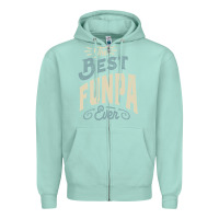 Seafoam The Best Funpa Ever - Mens Funny Dad and Grandpa Zipper Hoodie - artisFamous