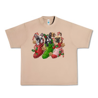 Burro french bulldog with christmas socks Urban Heavy Tee - FaDigitalArtStudio