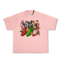 Salmon french bulldog with christmas socks Urban Heavy Tee - FaDigitalArtStudio