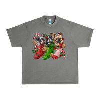 Tornado french bulldog with christmas socks Urban Heavy Tee - FaDigitalArtStudio