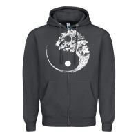Smoke yin yang bonsai tree Zipper Hoodie - artisFamous