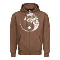 Chestnut yin yang bonsai tree Zipper Hoodie - artisFamous