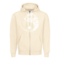 Sandshell yin yang bonsai tree Zipper Hoodie - artisFamous