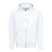 White yin yang bonsai tree Zipper Hoodie - artisFamous