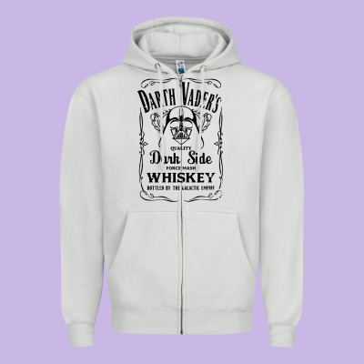 Quality Dark Side Zipper Hoodie Designed By Artisfamous