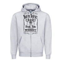 Heather Grey quality dark side Zipper Hoodie - artisFamous