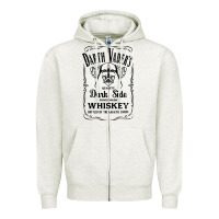 Oatmeal Heather quality dark side Zipper Hoodie - artisFamous