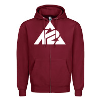 Burgundy k2 ski snowboarding Zipper Hoodie - artisFamous