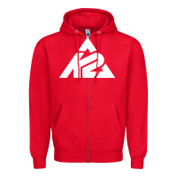 Red k2 ski snowboarding Zipper Hoodie - artisFamous