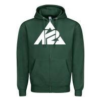 Sports Green k2 ski snowboarding Zipper Hoodie - artisFamous
