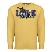 Antique Gold For The Love Of The Wolves Premium Sweatshirt - RanaPortraitStore