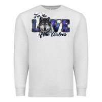 Oatmeal Heather For The Love Of The Wolves Premium Sweatshirt - RanaPortraitStore