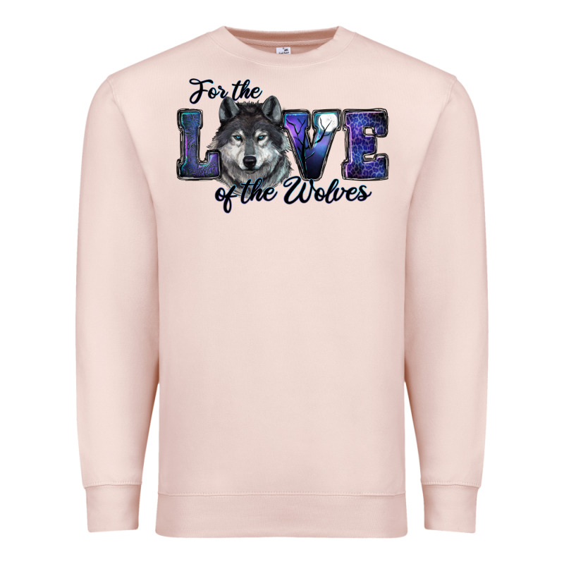 For The Love Of The Wolves Premium Sweatshirt by RanaPortraitStore | Teevron