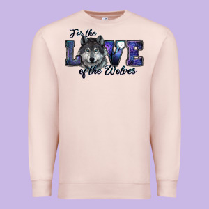 For The Love Of The Wolves Premium Sweatshirt Designed By Ranaportraitstore