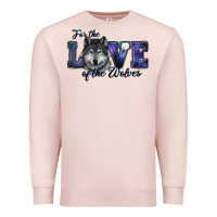 Pale Pink For The Love Of The Wolves Premium Sweatshirt - RanaPortraitStore