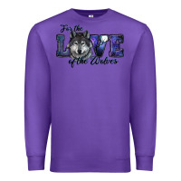 Purple For The Love Of The Wolves Premium Sweatshirt - RanaPortraitStore