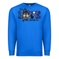 True Royal For The Love Of The Wolves Premium Sweatshirt - RanaPortraitStore