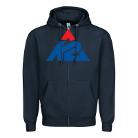 Navy k2 ski snowboarding Zipper Hoodie - artisFamous