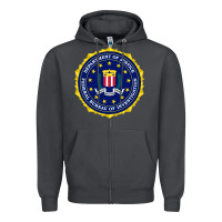 Smoke fbi Zipper Hoodie - artisFamous
