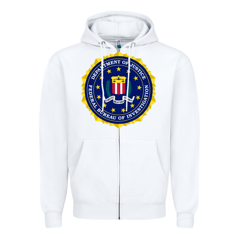 Fbi Zipper Hoodie by artisFamous | Teevron