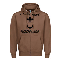 Chestnut cajun navy Zipper Hoodie - artisFamous