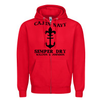 Red cajun navy Zipper Hoodie - artisFamous