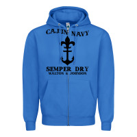 True Royal cajun navy Zipper Hoodie - artisFamous