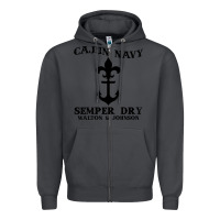 Smoke cajun navy Zipper Hoodie - artisFamous
