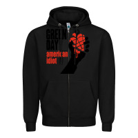 Black american idiot Zipper Hoodie - artisFamous
