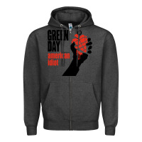 Charcoal Heather american idiot Zipper Hoodie - artisFamous
