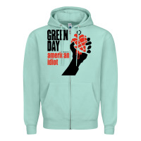 Seafoam american idiot Zipper Hoodie - artisFamous