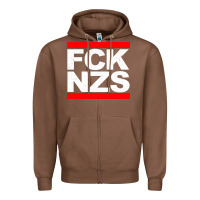 Chestnut fck nzs Zipper Hoodie - artisFamous