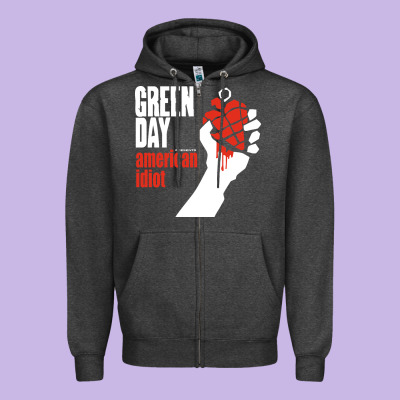 American Idiot Zipper Hoodie Designed By Artisfamous