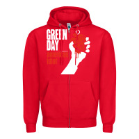 Red american idiot Zipper Hoodie - artisFamous