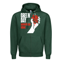 Sports Green american idiot Zipper Hoodie - artisFamous