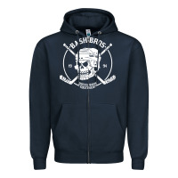 Navy bash bros Zipper Hoodie - artisFamous