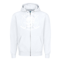White bash bros Zipper Hoodie - artisFamous