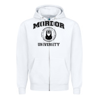 White mordor university Zipper Hoodie - artisFamous