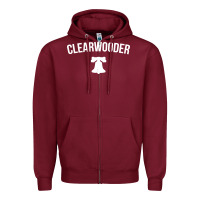 Burgundy clearwooder Zipper Hoodie - artisFamous