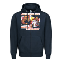 Navy wrong side of the river Zipper Hoodie - artisFamous