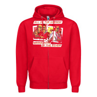 Red wrong side of the river Zipper Hoodie - artisFamous