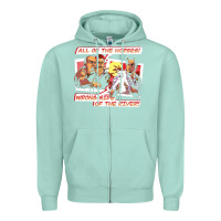 Seafoam wrong side of the river Zipper Hoodie - artisFamous