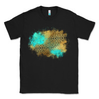 Black turquoise leopard patch Classic Tee - Jasminsmagicworld