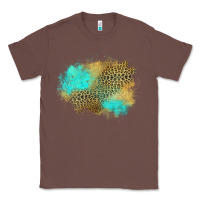 Chestnut turquoise leopard patch Classic Tee - Jasminsmagicworld
