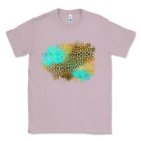 Lilac turquoise leopard patch Classic Tee - Jasminsmagicworld