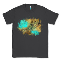 Smoke turquoise leopard patch Classic Tee - Jasminsmagicworld