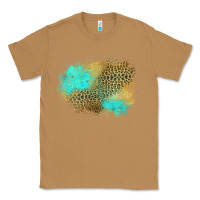 Toasted Coconut turquoise leopard patch Classic Tee - Jasminsmagicworld