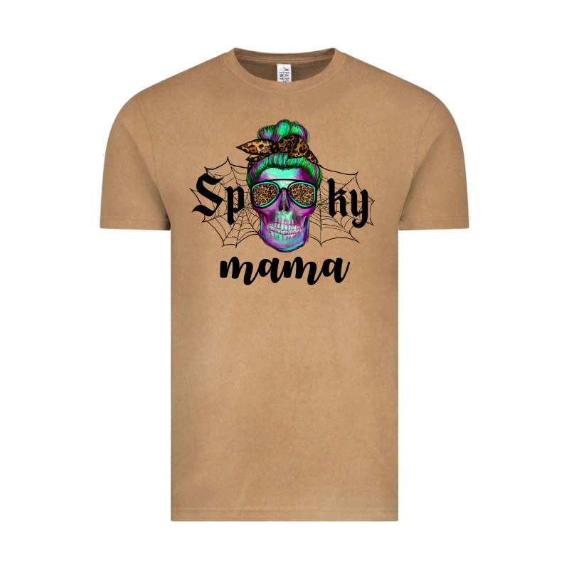 Spooky Mama Skull Vintage Tee by RanaPortraitStore | Teevron