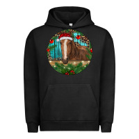 Pigment Black Brown Horse Christmas Urban Hoodie - RanaPortraitStore